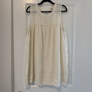 Cream Sleeveless Dress